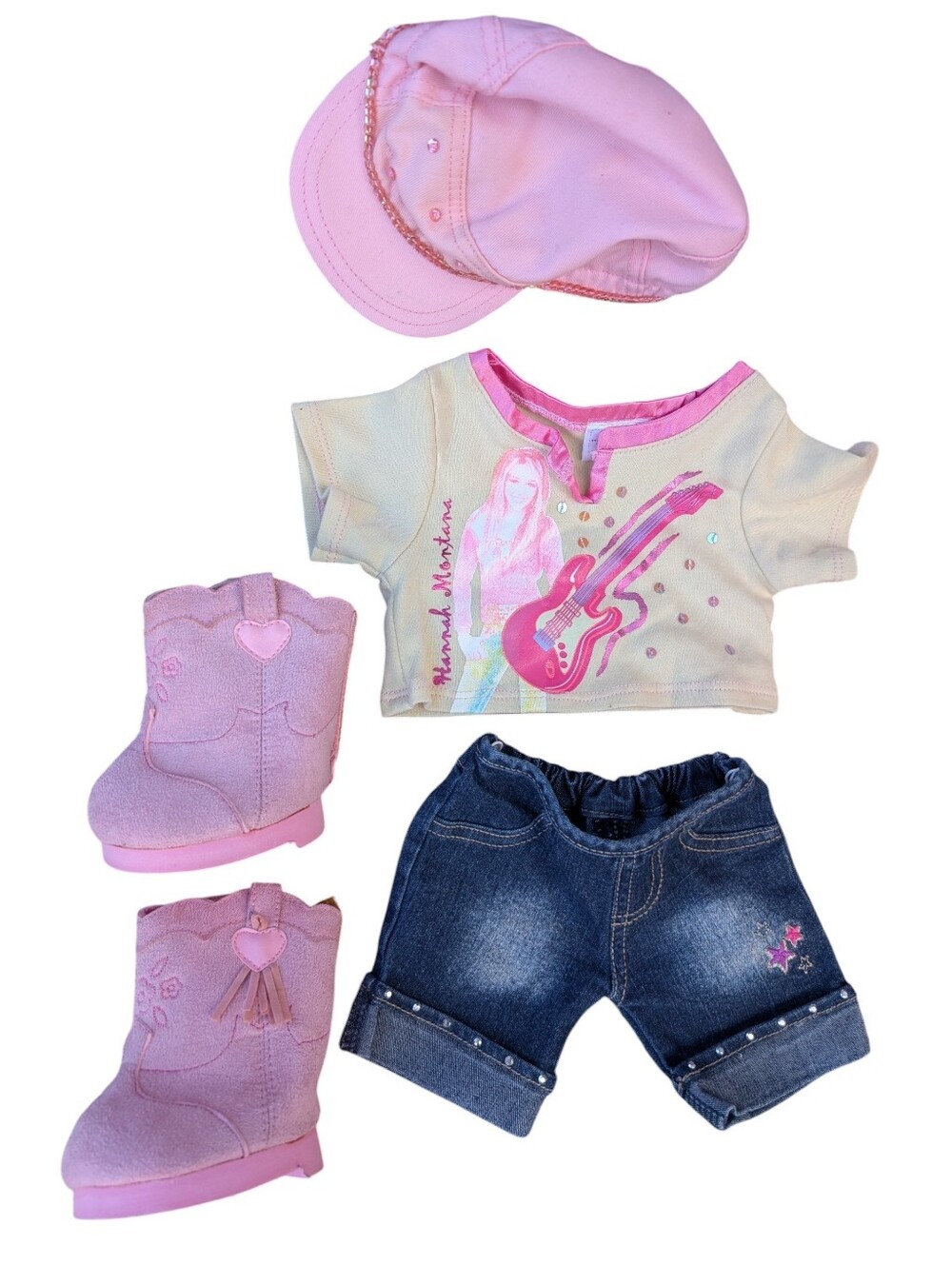 Build-a-Bear Y2K Girly Hannah Montana Outfit & Cowgirl Boots - BAB Not Included